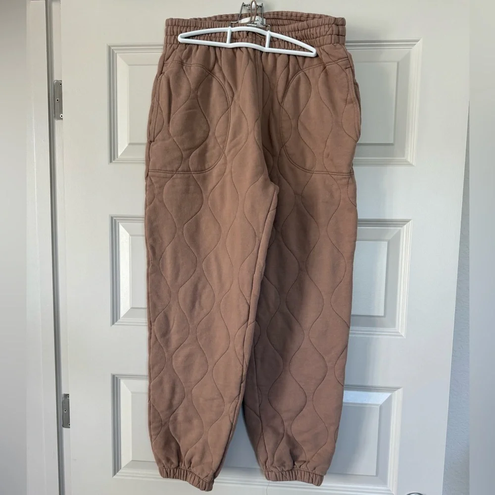 Abercrombie & Fitch Brown Jogger Sweatpants Elastic Waistband - Picture 1 of 3